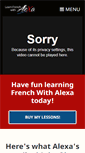 Mobile Screenshot of learnfrenchwithalexa.com